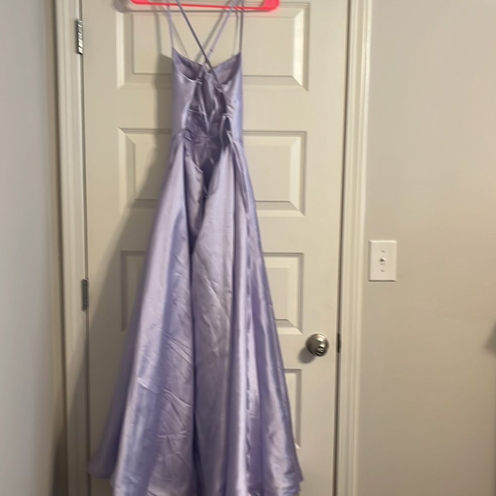 Dillards Purple Prom Dress - Picture 3 of 3
